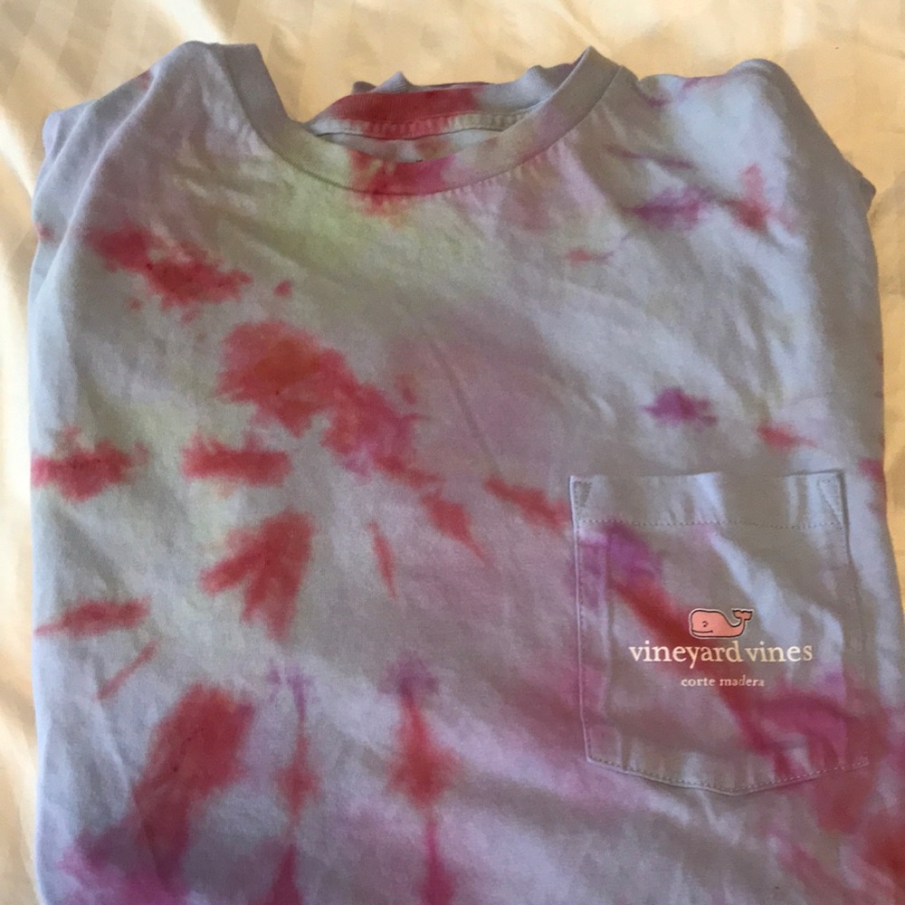 vineyard vines tie dye cropped top